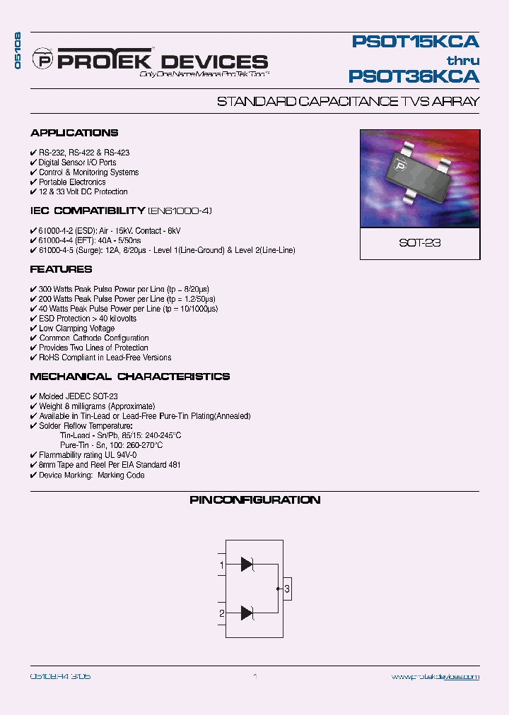 PSOT36KCA_1297895.PDF Datasheet