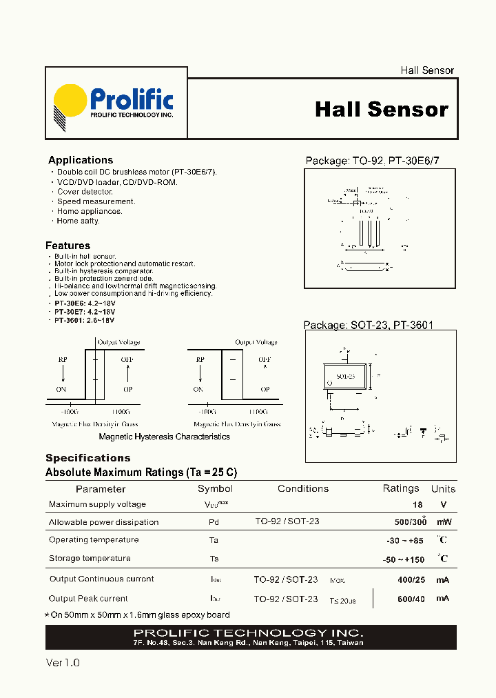 PT-3601_1297983.PDF Datasheet