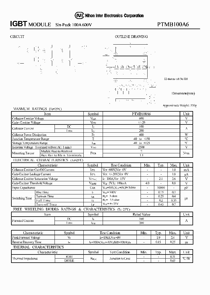 PTMB100A6_1298344.PDF Datasheet