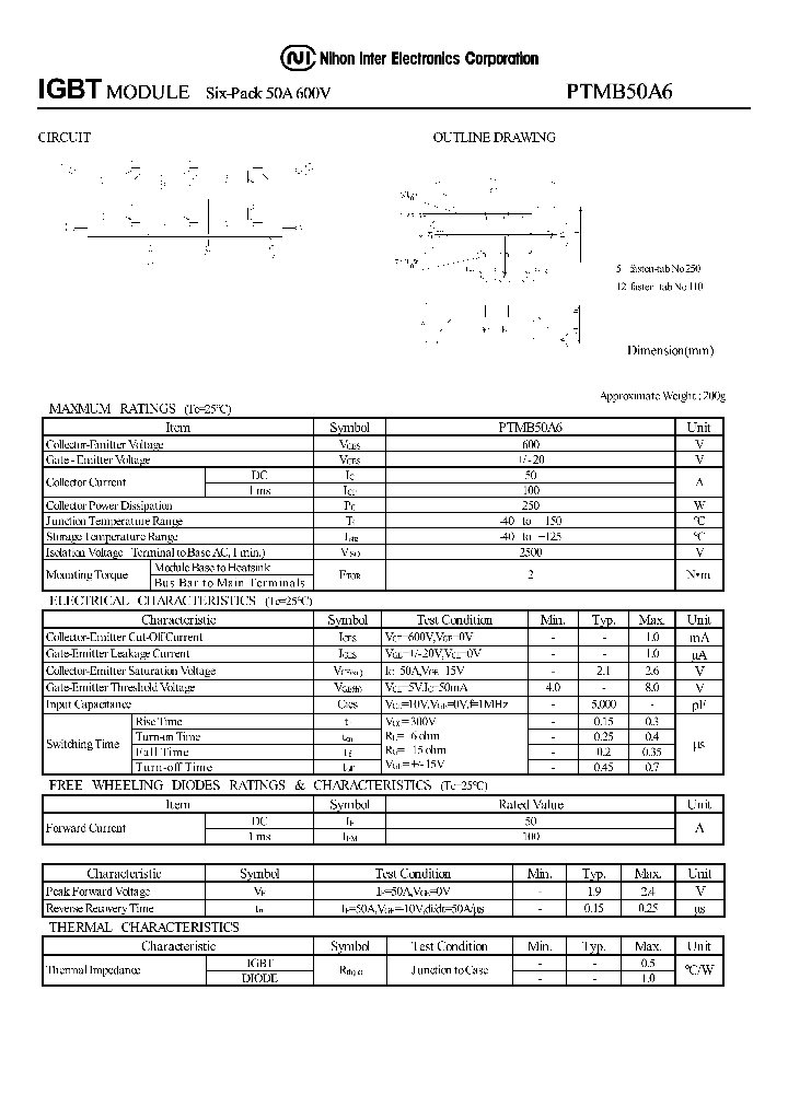 PTMB50A6_1109923.PDF Datasheet