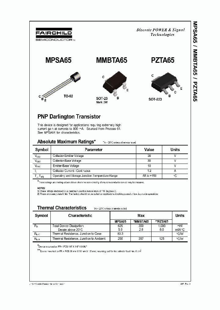 PZTA65_1298632.PDF Datasheet