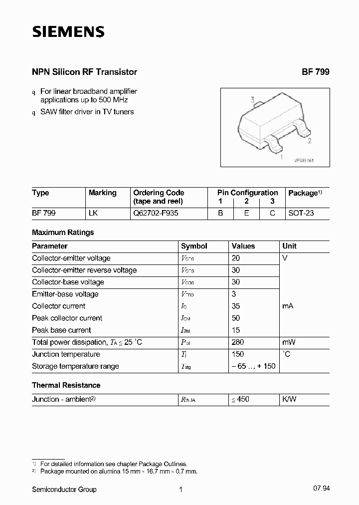 BF799_1146968.PDF Datasheet