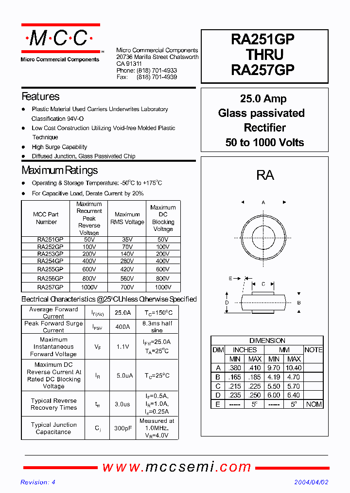 RA257GP_1300593.PDF Datasheet