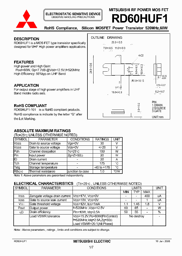 RD60HUF106_1088147.PDF Datasheet