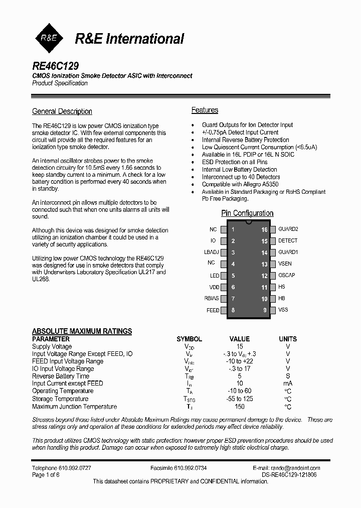 RE46C129_1107600.PDF Datasheet
