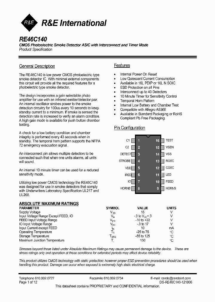 RE46C140_1107604.PDF Datasheet