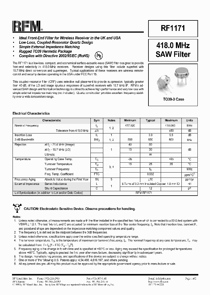 RF1171_1069061.PDF Datasheet