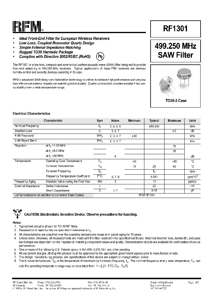 RF1301_1301187.PDF Datasheet