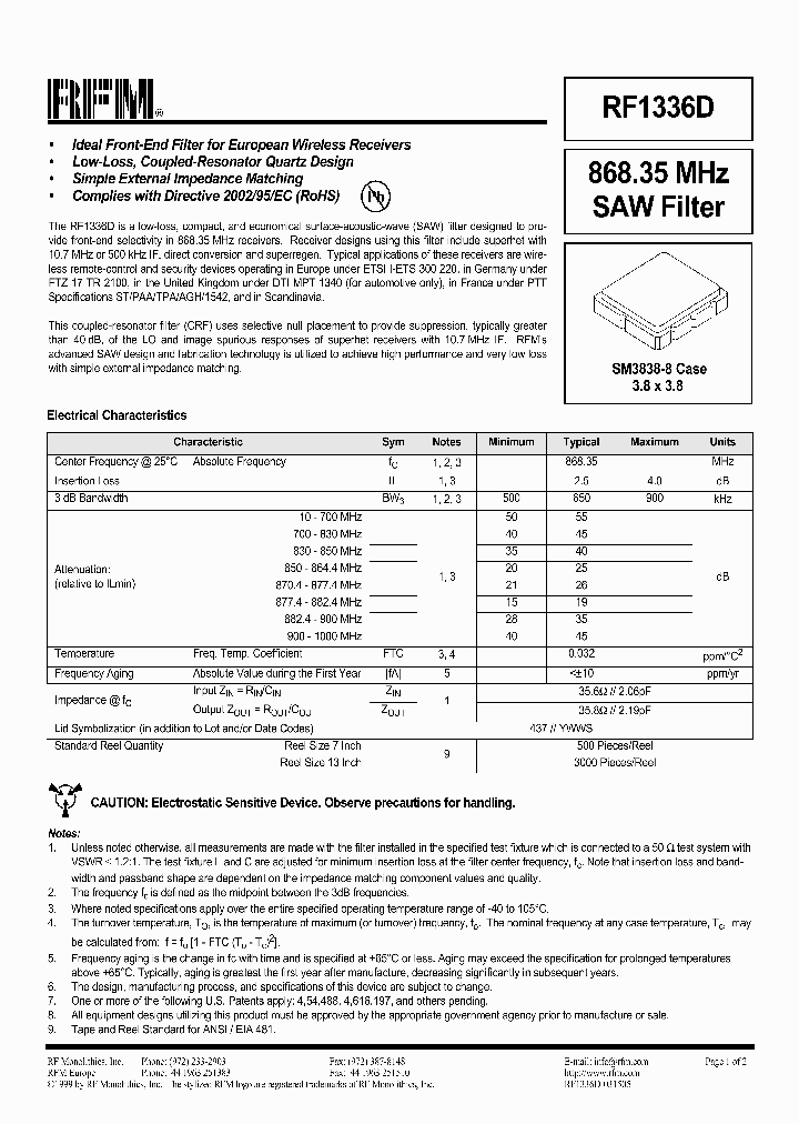 RF1336D_1301193.PDF Datasheet