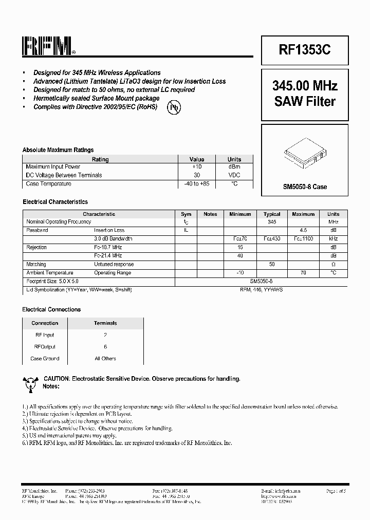 RF1353C_1301194.PDF Datasheet