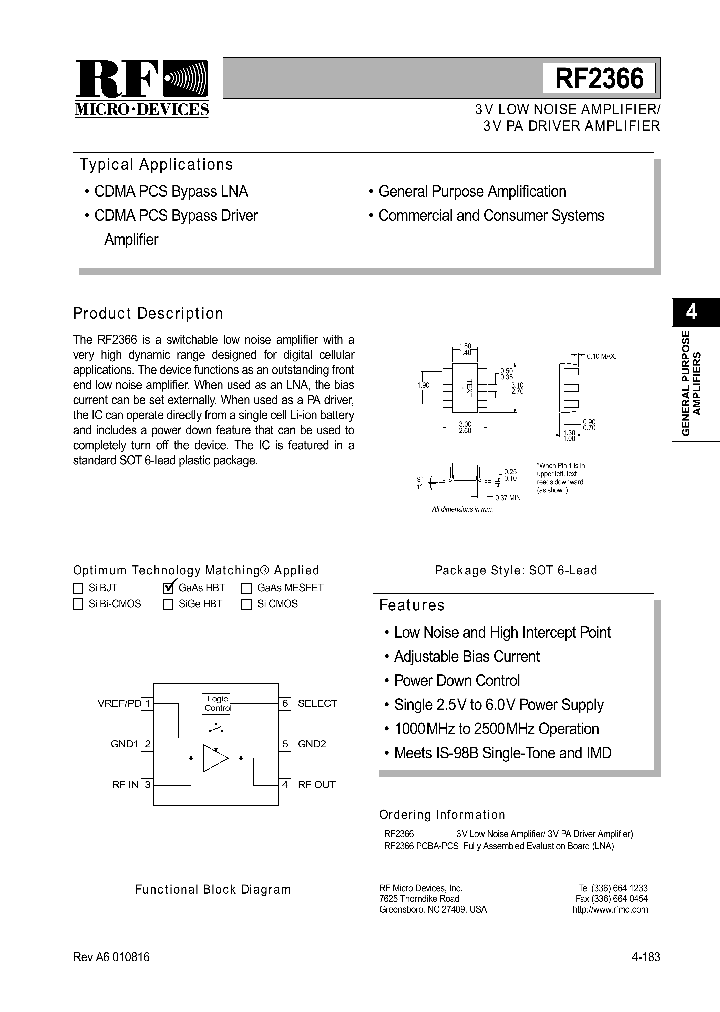 RF2366PCBA-PCS_1301332.PDF Datasheet