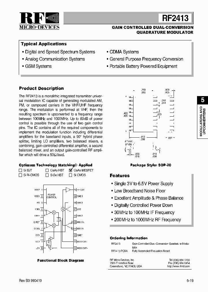 RF2413PCBA_1301347.PDF Datasheet