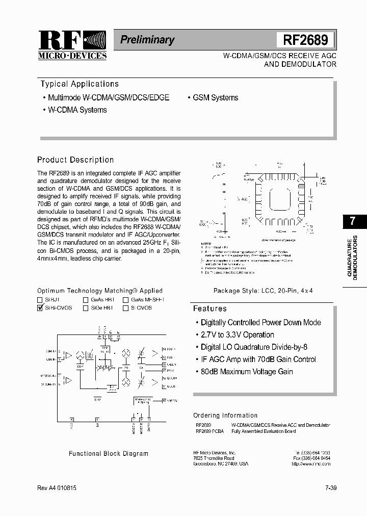 RF2689_1301400.PDF Datasheet