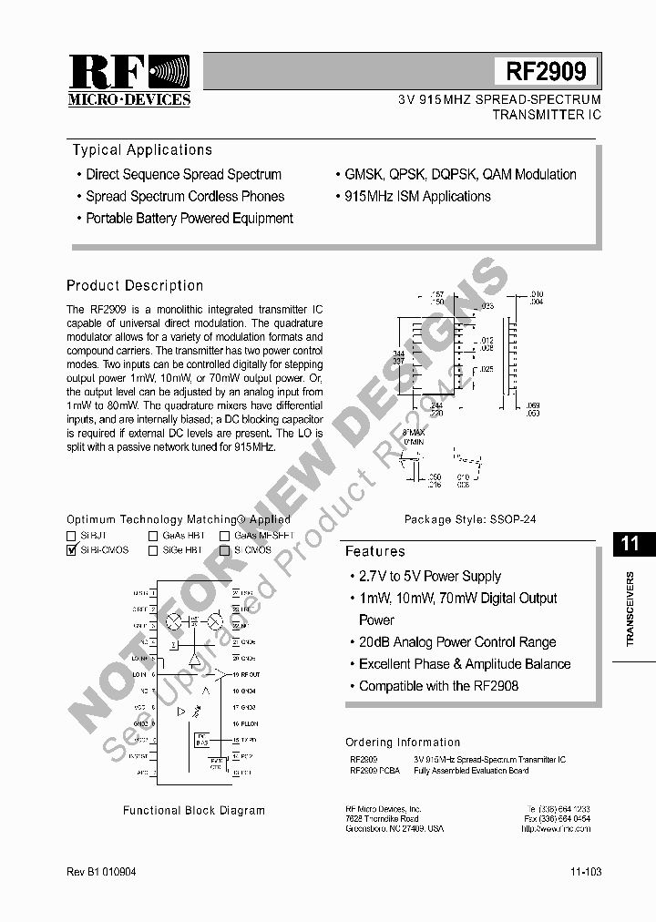 RF2909_1301415.PDF Datasheet