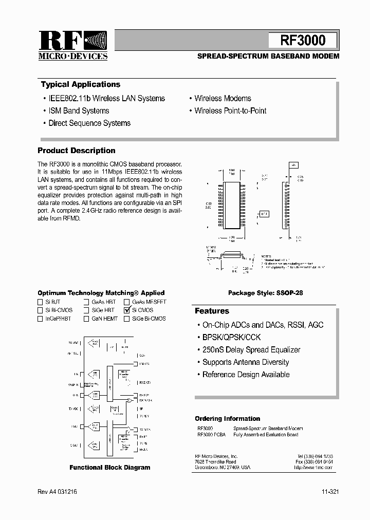 RF3000PCBA_1301425.PDF Datasheet