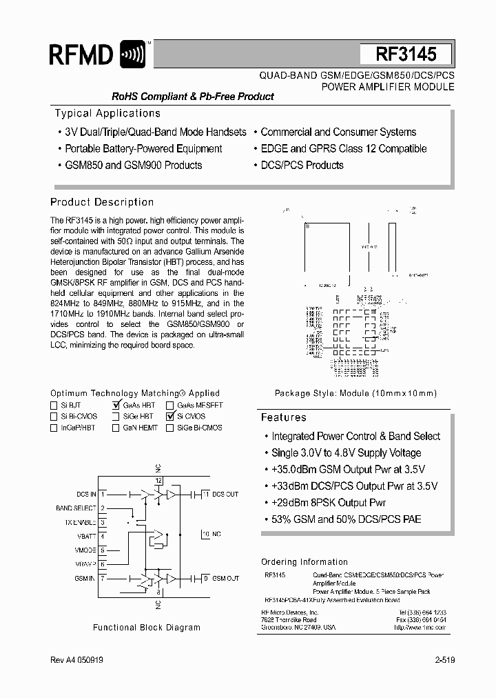 RF3145PCBA-41X_1301439.PDF Datasheet