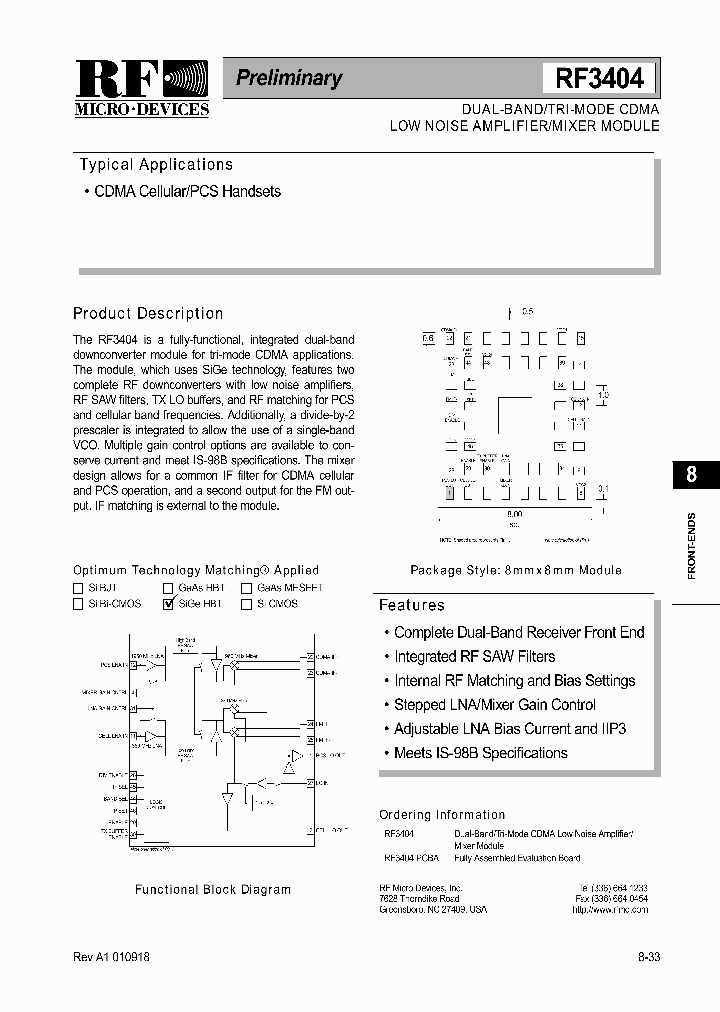 RF3404PCBA_1301465.PDF Datasheet