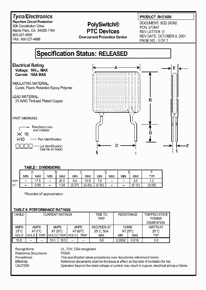 RHE1000_1301783.PDF Datasheet