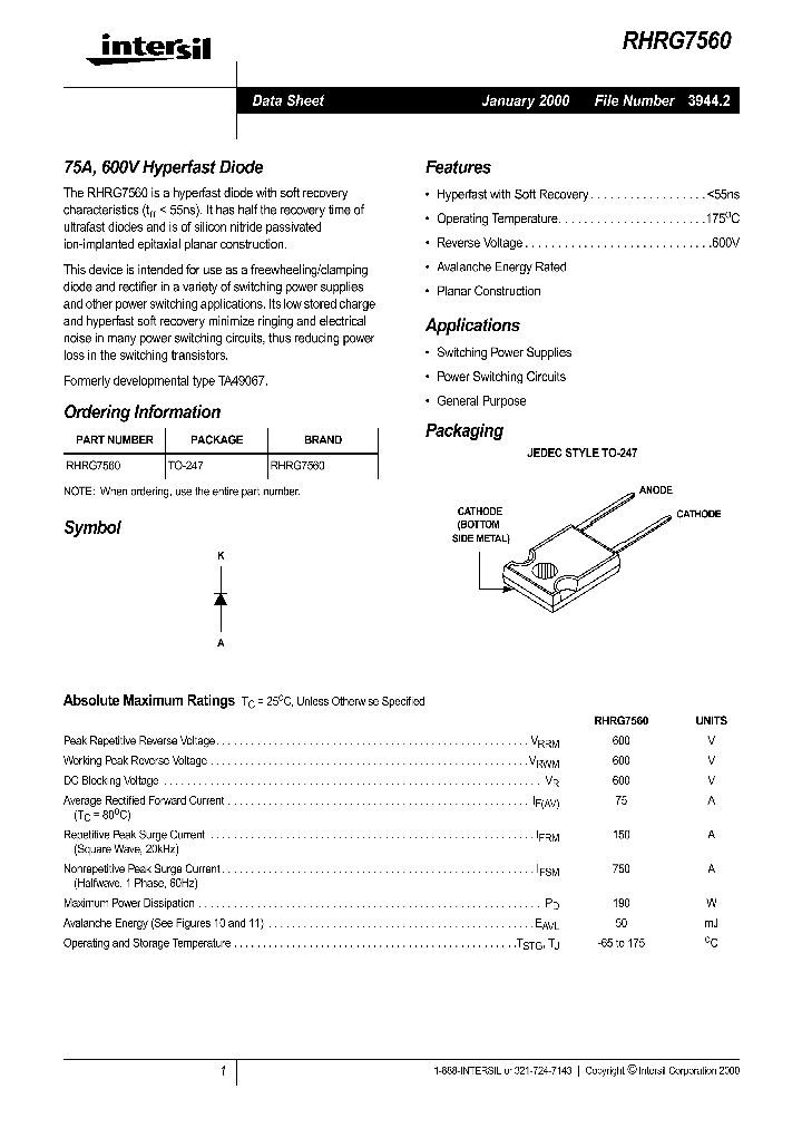 RHRG7560_1301821.PDF Datasheet