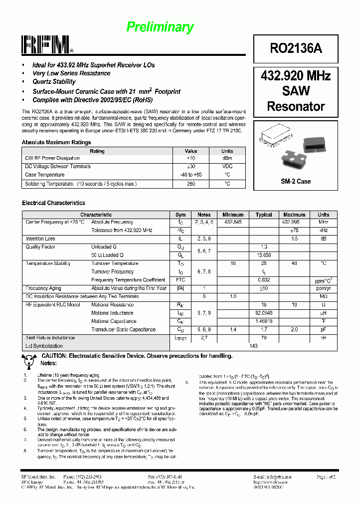RO2136A_1302455.PDF Datasheet