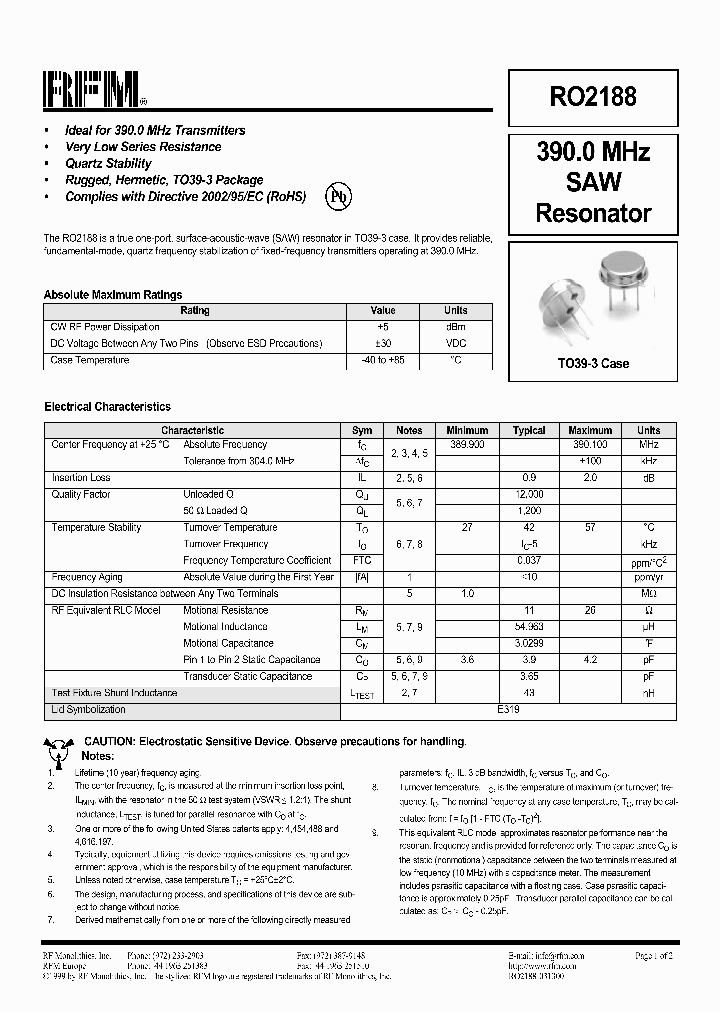 RO2188_1302472.PDF Datasheet