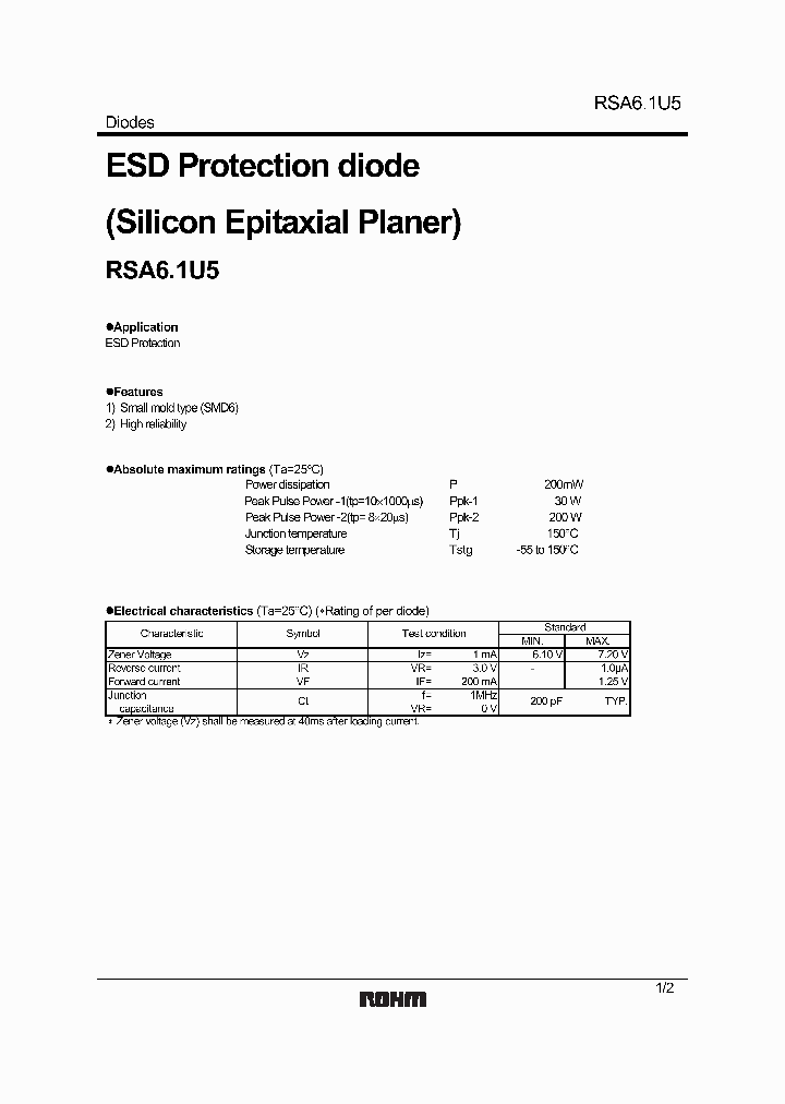 RSA61U5_1302763.PDF Datasheet