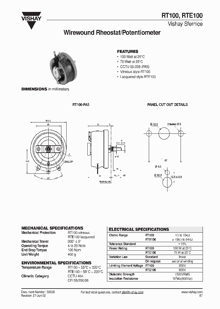 RTE100_1302909.PDF Datasheet