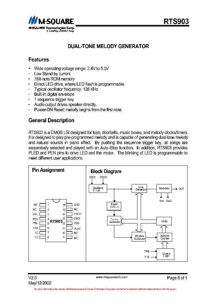 RTS903_1018849.PDF Datasheet