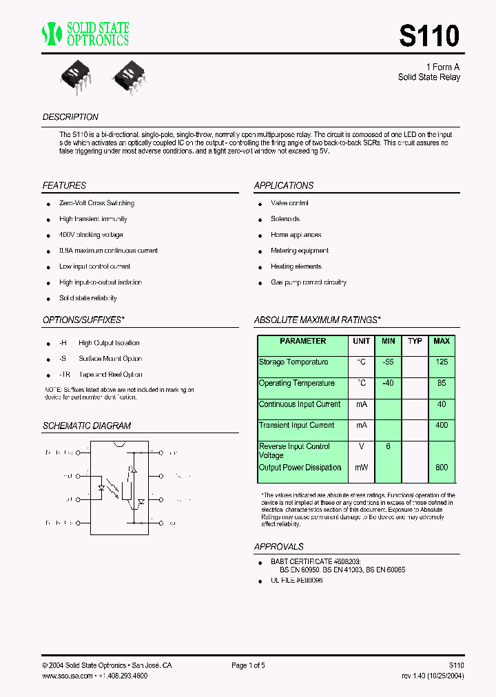 S110_1303203.PDF Datasheet
