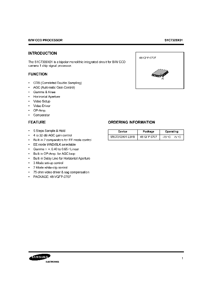 S1C7309X01_1303328.PDF Datasheet