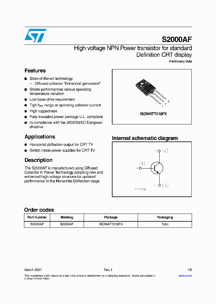 S2000AF_1160263.PDF Datasheet