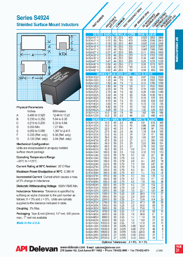 S4924-825K_1303877.PDF Datasheet