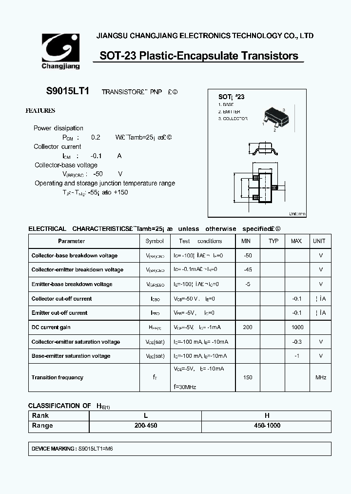 S9015LT1_1185289.PDF Datasheet