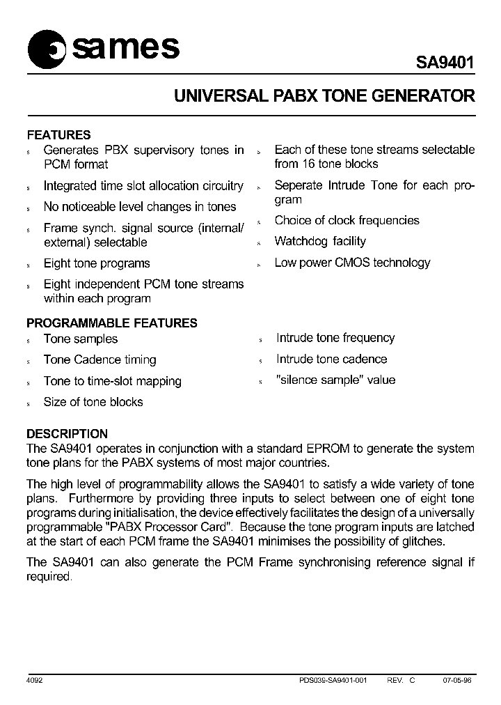 SA9401_1304599.PDF Datasheet