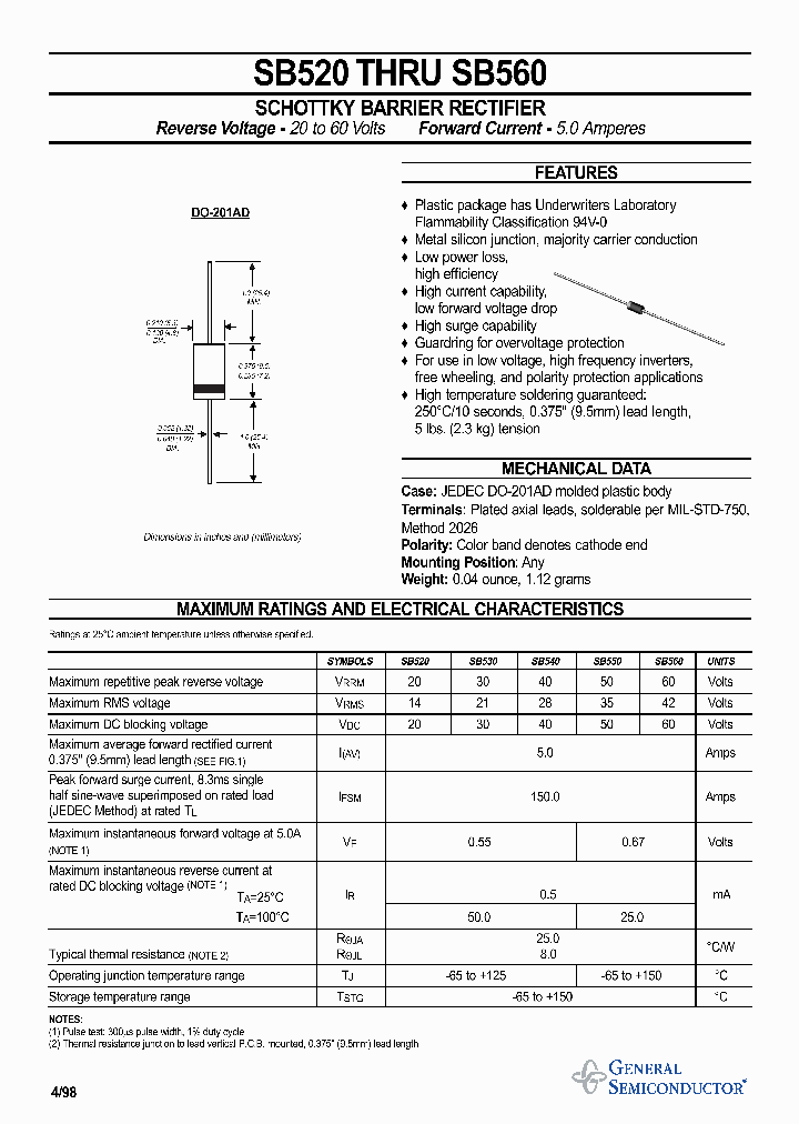 SB520_927130.PDF Datasheet