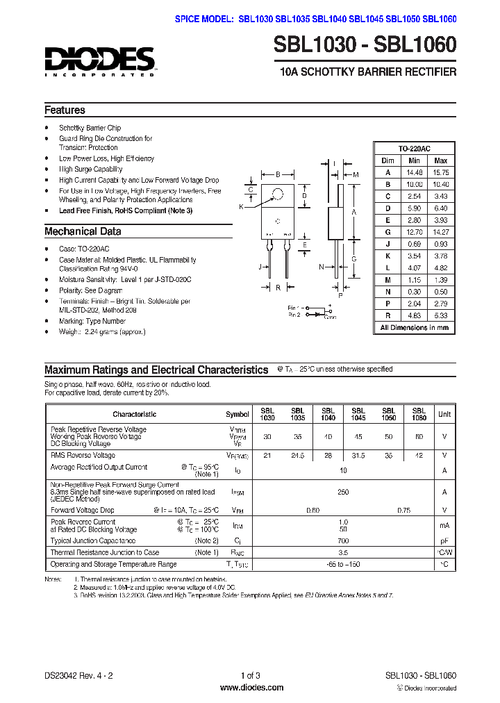 SBL1060_1305321.PDF Datasheet