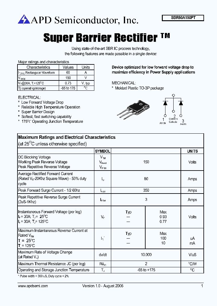 SBR60A150PT_1161189.PDF Datasheet