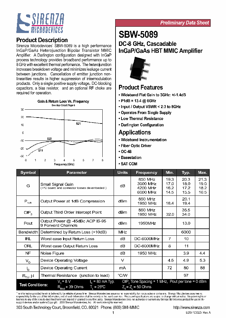 SBW-5089_1305497.PDF Datasheet