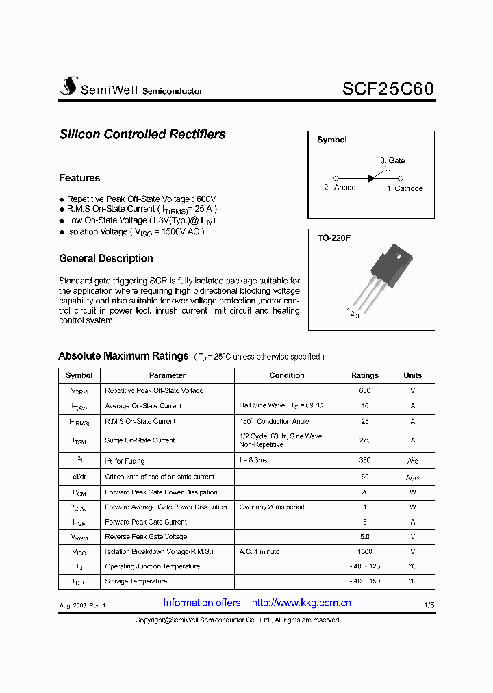 SCF25C60_1305901.PDF Datasheet