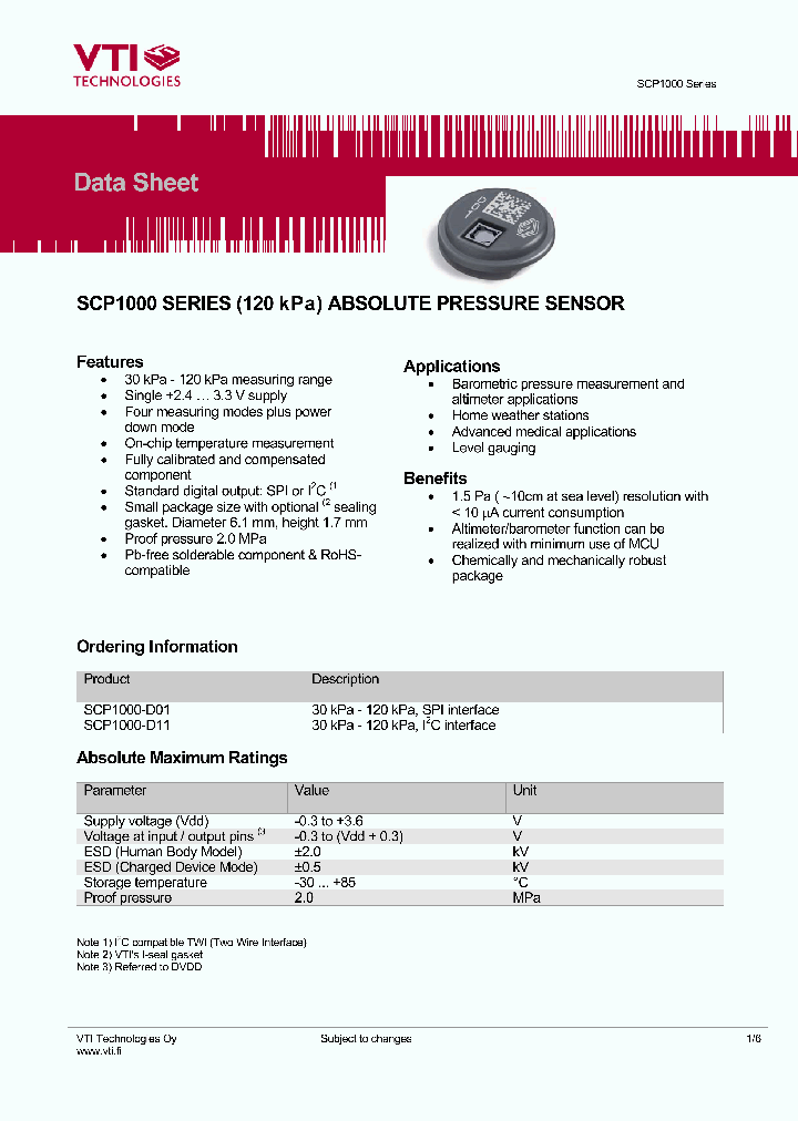 SCP1000_1189010.PDF Datasheet