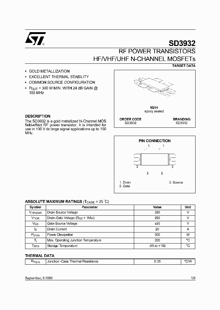 SD3932_1306267.PDF Datasheet