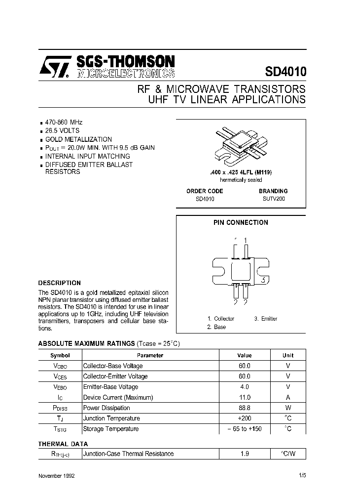 SD4010_1306273.PDF Datasheet