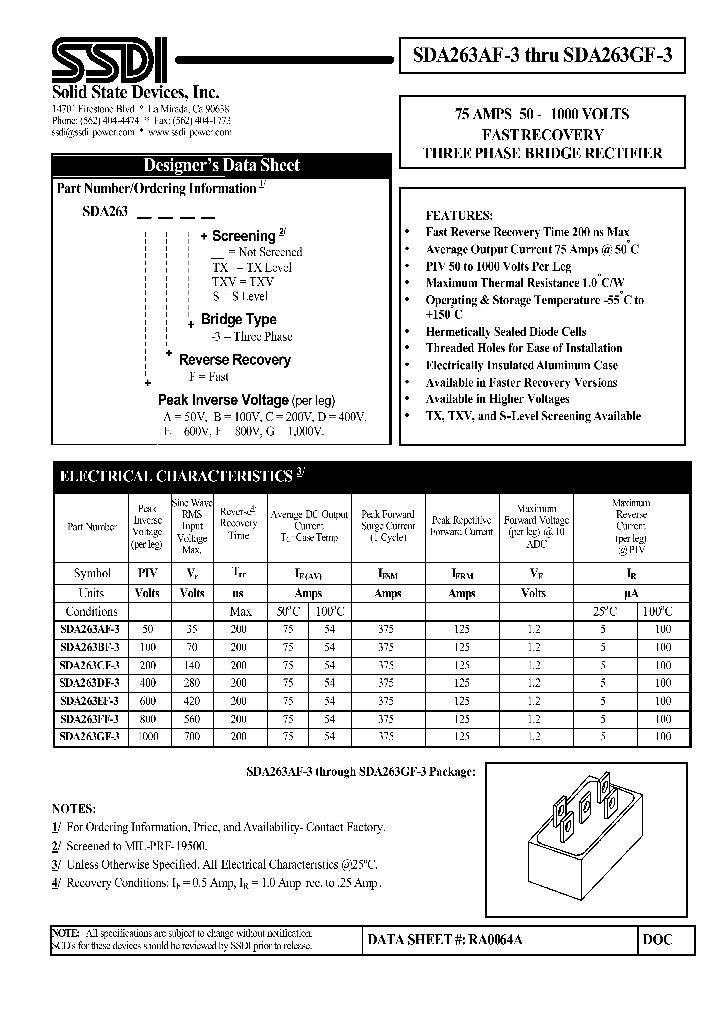 SDA263GF-3_1306406.PDF Datasheet