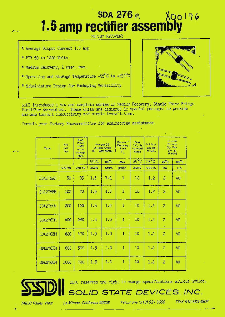 SDA276GM_1306409.PDF Datasheet
