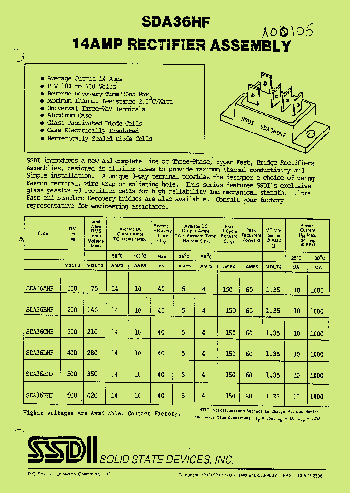SDA36BHF_1056369.PDF Datasheet