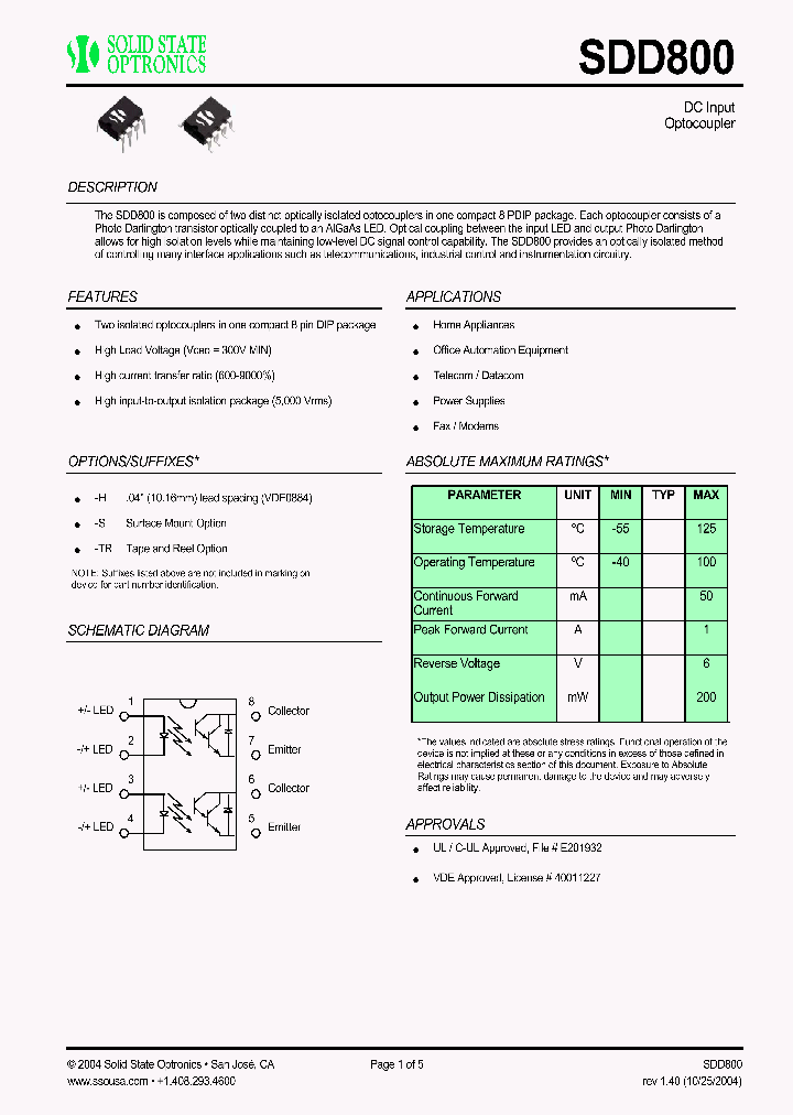 SDD800_1306531.PDF Datasheet