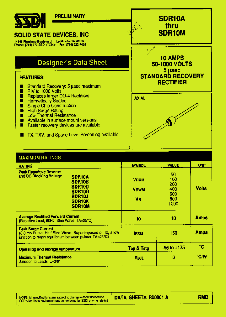 SDR10M_1306620.PDF Datasheet