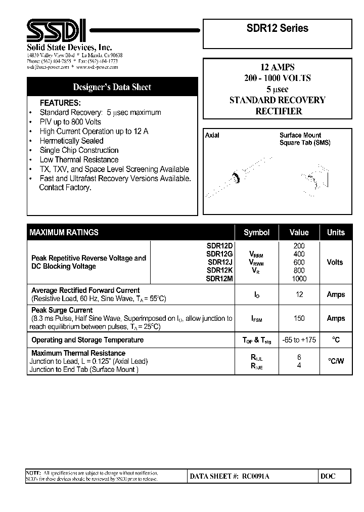 SDR12M_1306625.PDF Datasheet