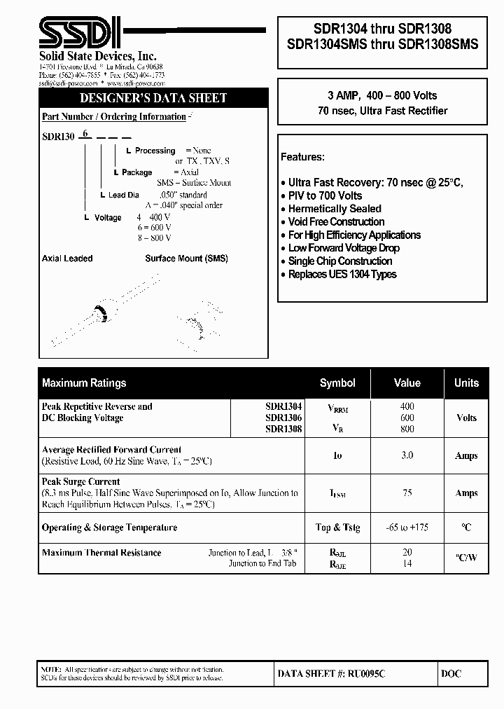 SDR1308SMS_1306627.PDF Datasheet