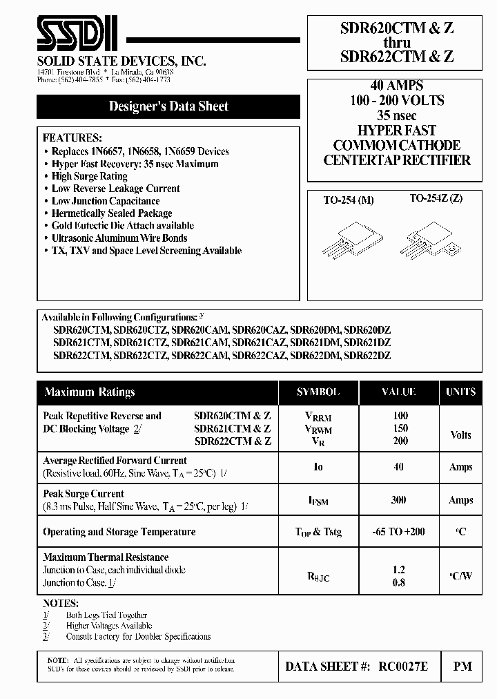 SDR622DZ_1306669.PDF Datasheet